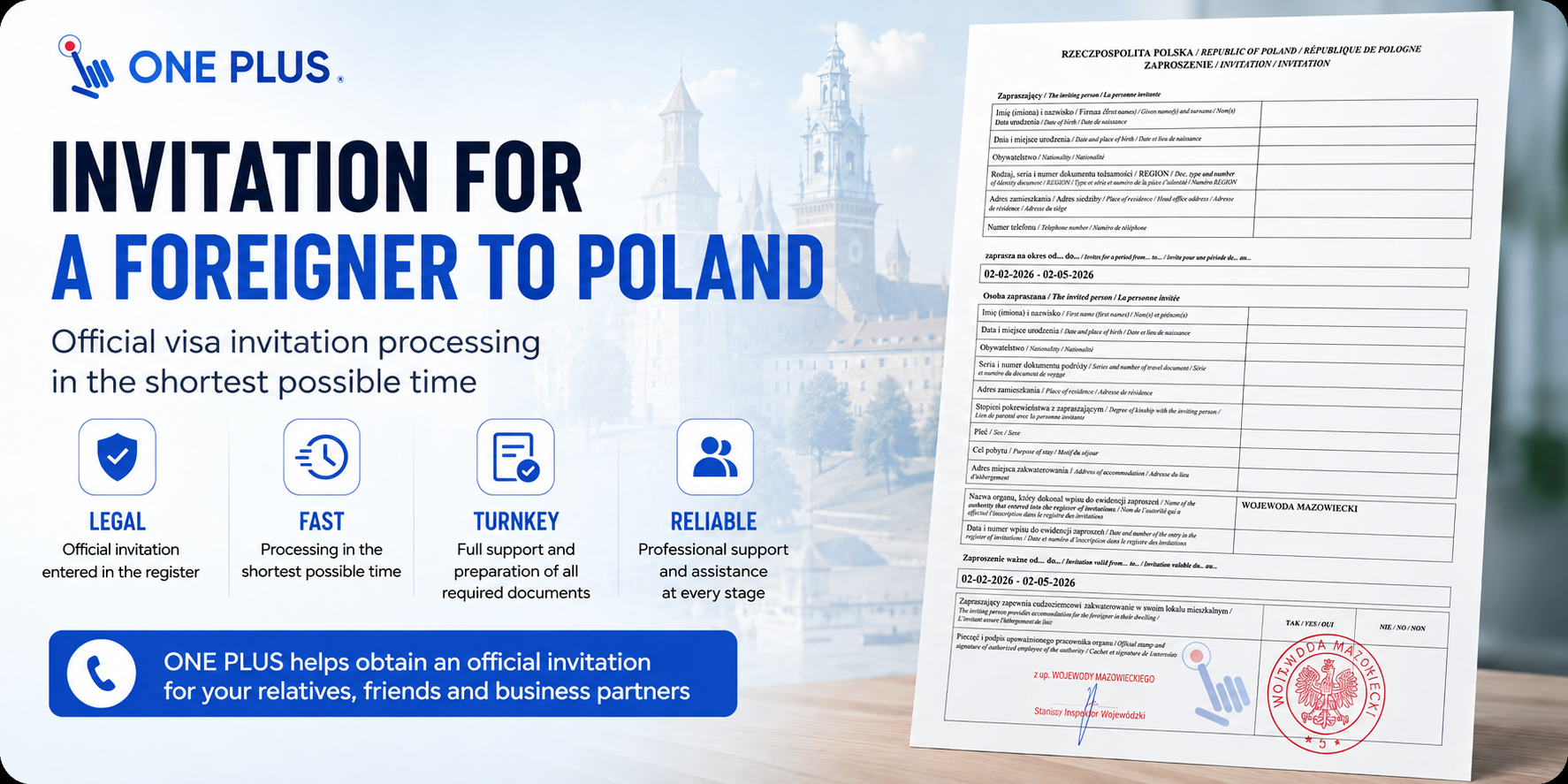 Guest Invitation to Poland for a Polish visa