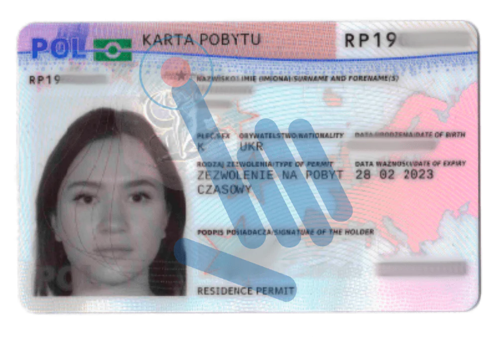 Wzór karty pobytu dla cudzoziemca