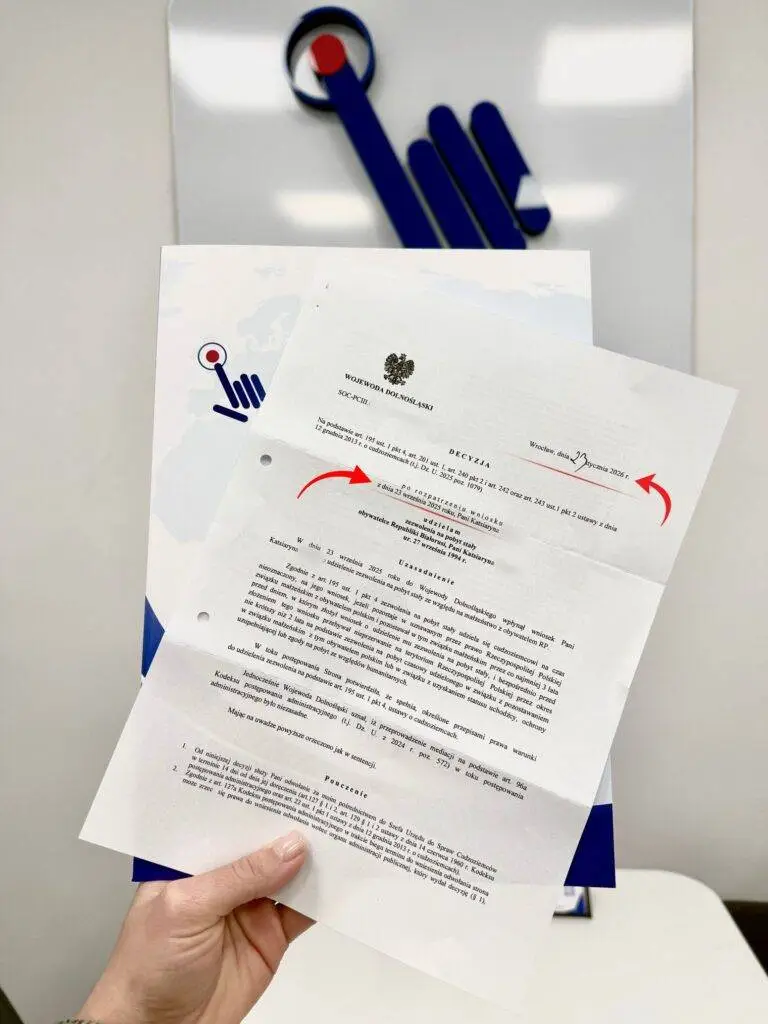 Карта побыту по браку с гражданином Польши